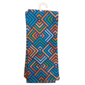 Vibrant Geometric Kitchen Towel – Multicolor Diamond Print