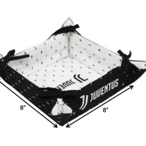 Juventus Fabric Utility Basket – 8"x8"x3" | Multipurpose Organizer Tray