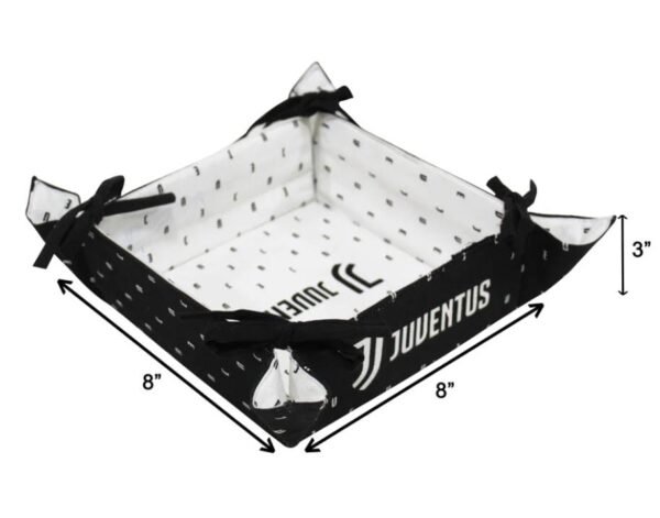 Juventus Fabric Utility Basket – 8"x8"x3" | Multipurpose Organizer Tray