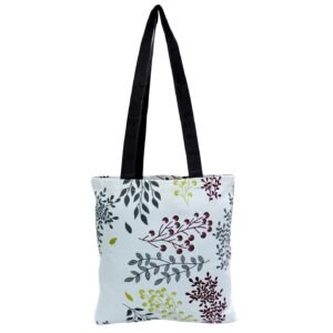 Botanical Breeze Cotton Tote Bag – Minimal Nature Edition