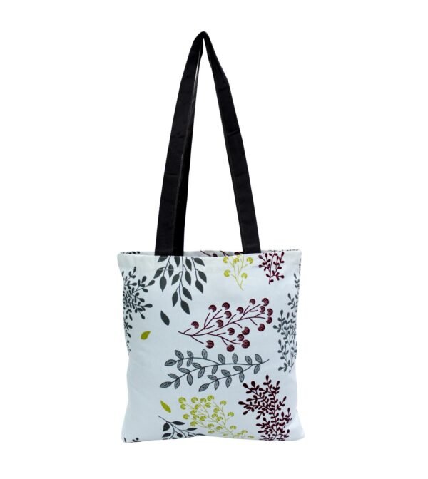 Botanical Breeze Cotton Tote Bag – Minimal Nature Edition