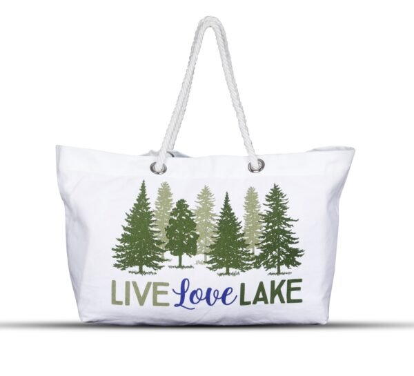 Live Love Lake Rope Handle Tote Bag – Adventure Ready Edition