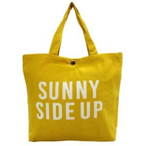 Sunny Side Up Canvas Tote – Bright & Bold Edition