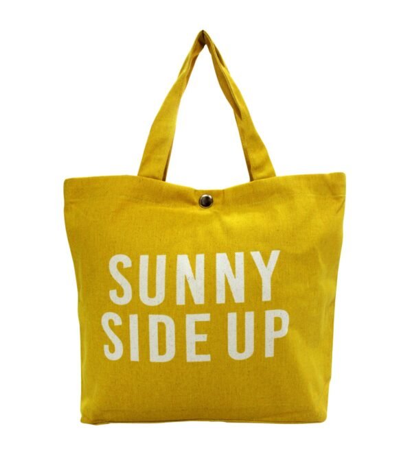 Sunny Side Up Canvas Tote – Bright & Bold Edition